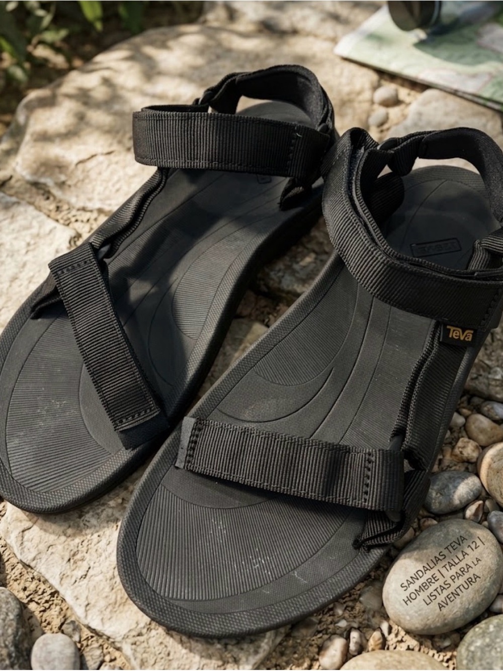 Teva Men’s Black Outdoor Webbing Strap Sandals